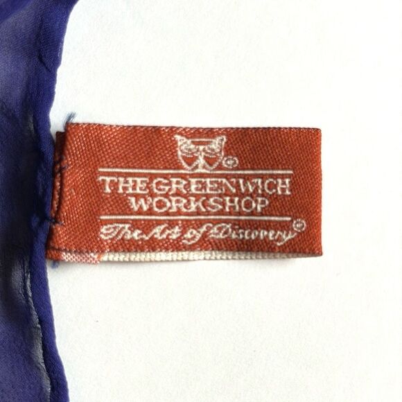 The Greenwich Workshop Silk Scarf Seaport Garden Mystic Painting by Paul Landry - Picture 10 of 11